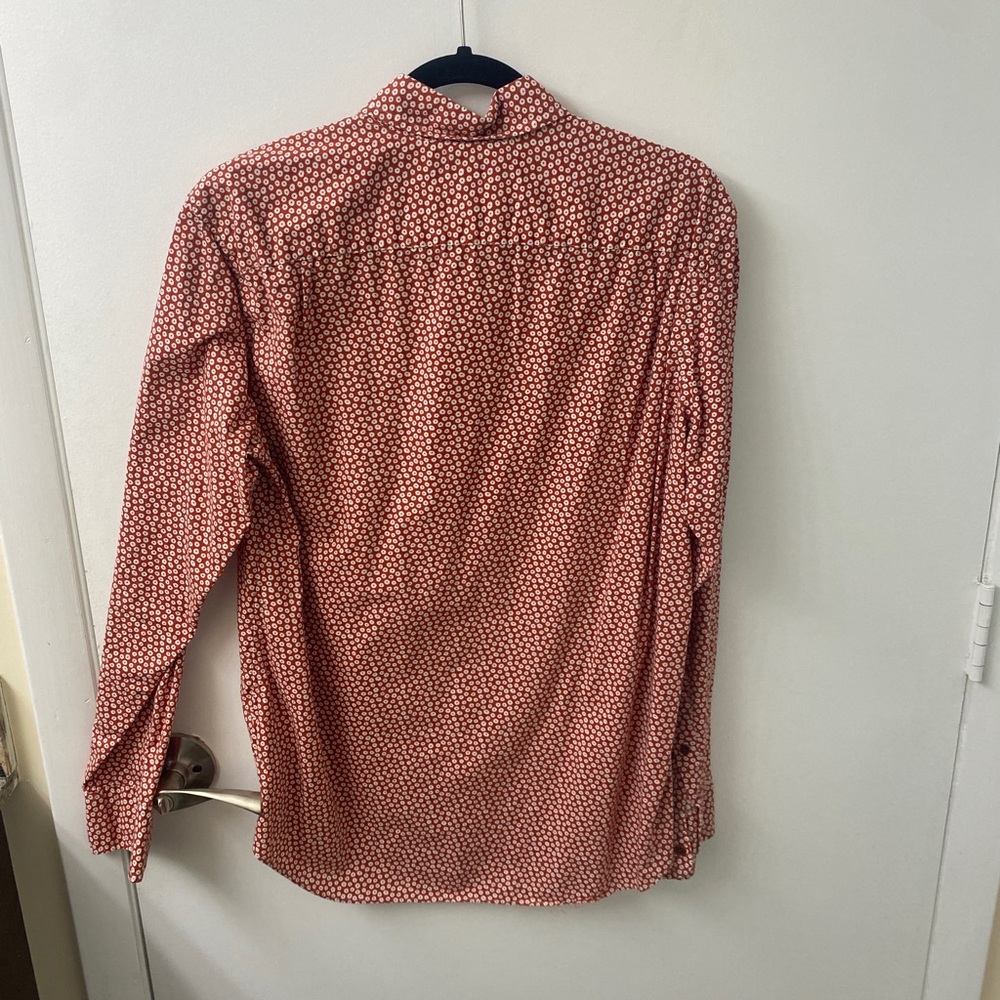 JCrew Red Button Down. Medium - Picture 2 of 3